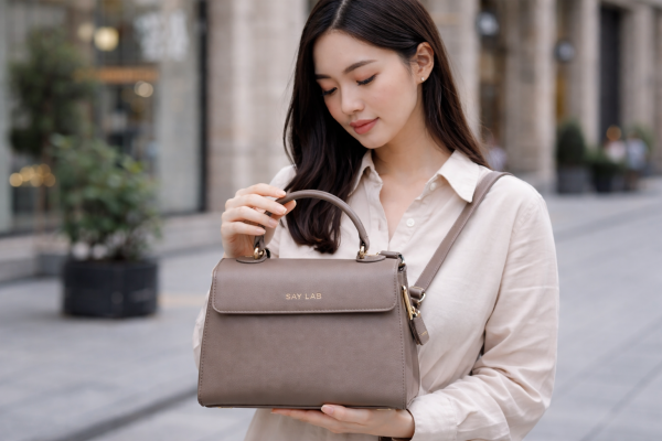 Co gai voi tui xach Say Lab