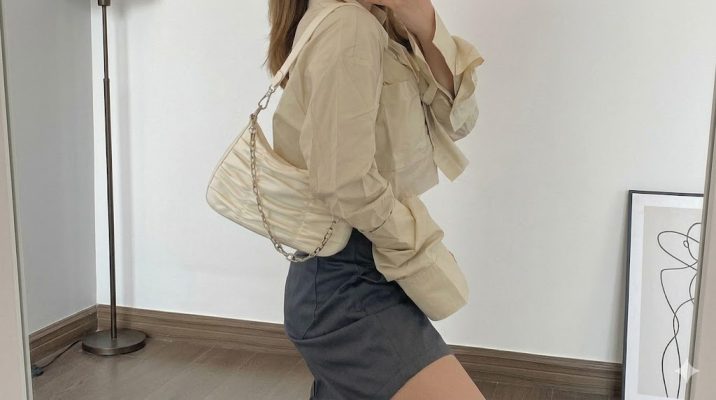 Chọn túi xách theo dáng người thấp bé với mẫu túi kẹp nách Say Lab.